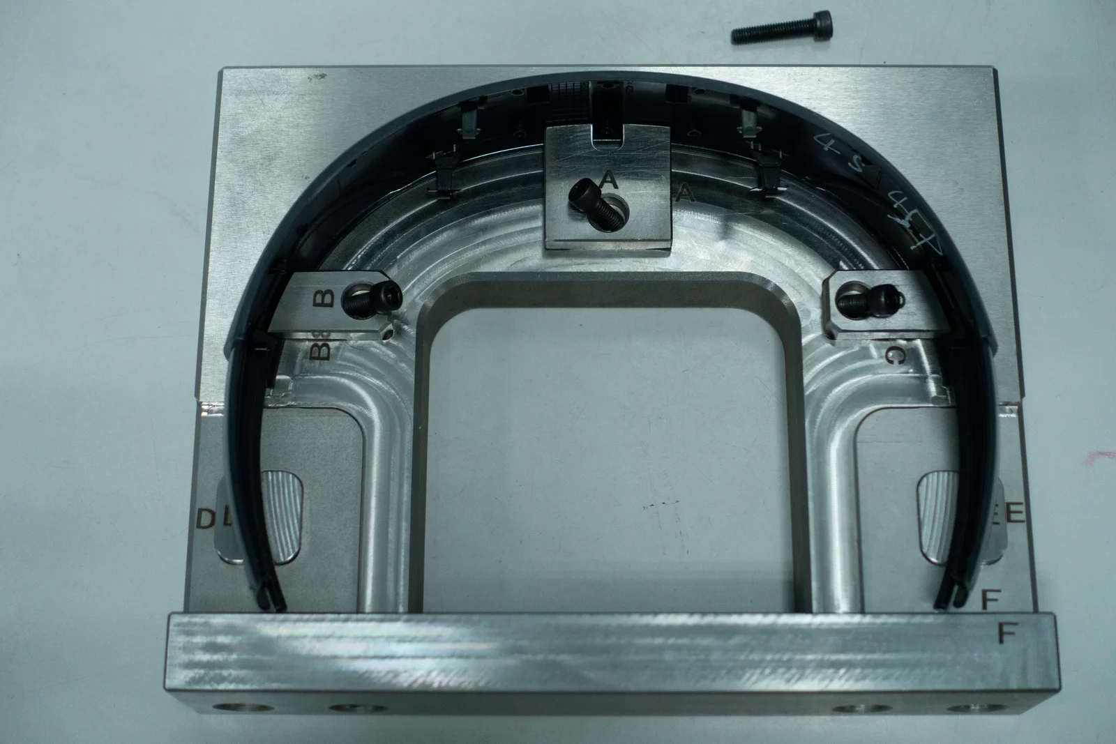 The outer headband in an inspection fixture I designed.